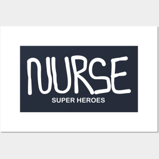 Nurse Super Heroes Gift Posters and Art